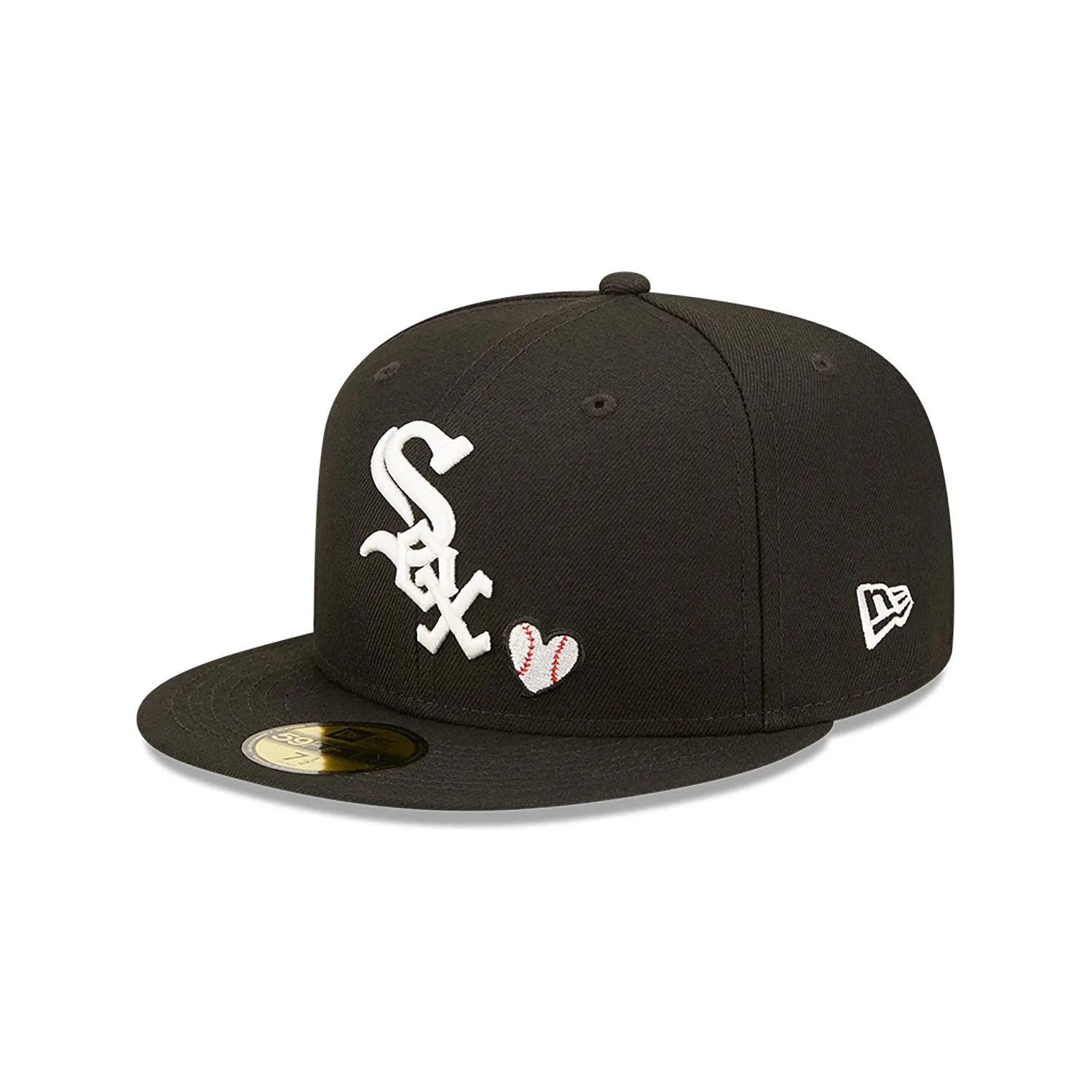 [60243674] Chicago White Sox 05 WS "Team Heart" Black 59FIFTY Mens Fitted Hat