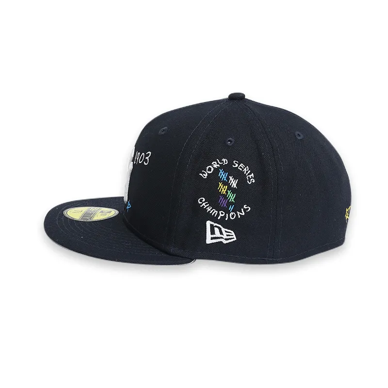 [60243726] New York Yankees "Scribble" Navy 59FIFTY Men's Fitted Hat