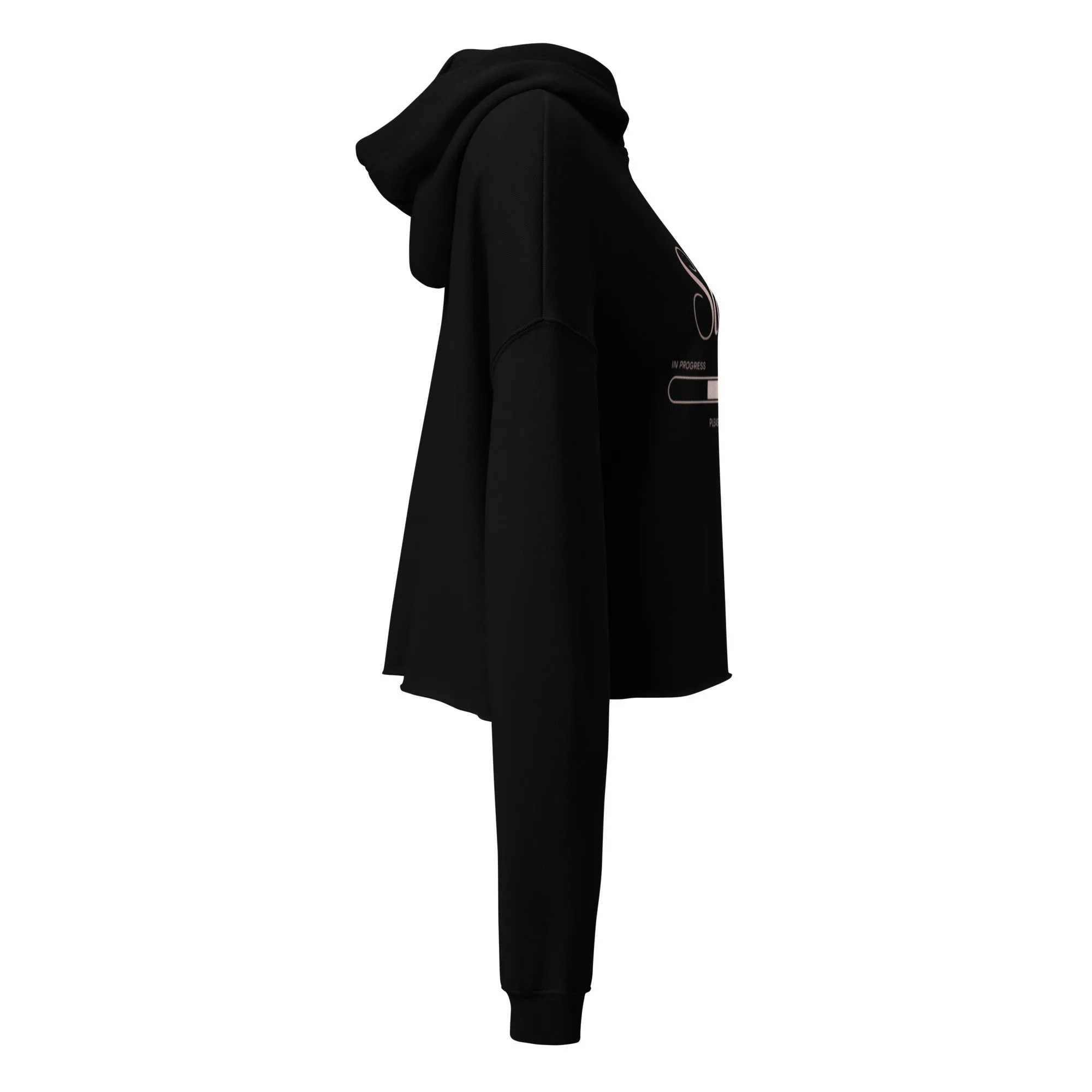 DUO MODERN "Slay In Progress" Please Stand By Crop Hoodie