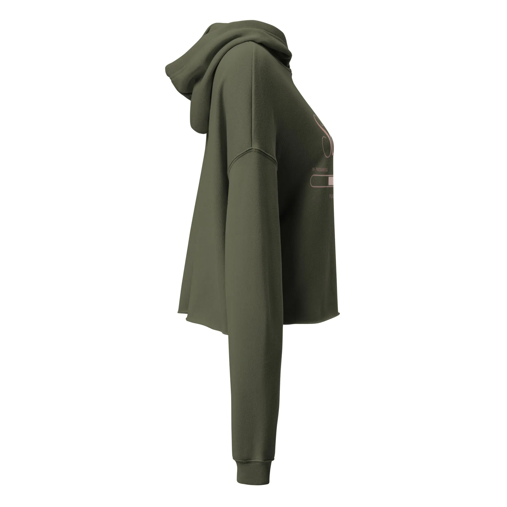 DUO MODERN "Slay In Progress" Please Stand By Crop Hoodie
