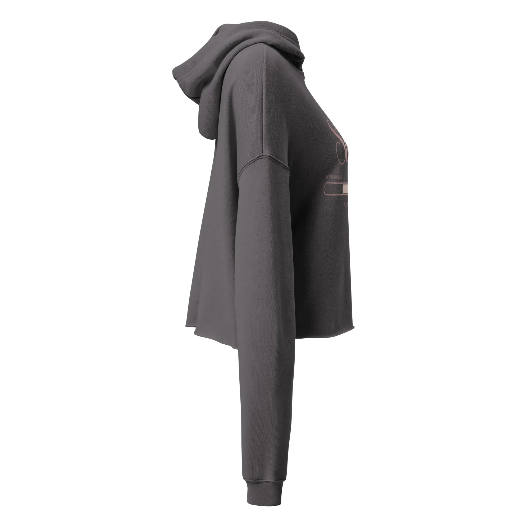 DUO MODERN "Slay In Progress" Please Stand By Crop Hoodie