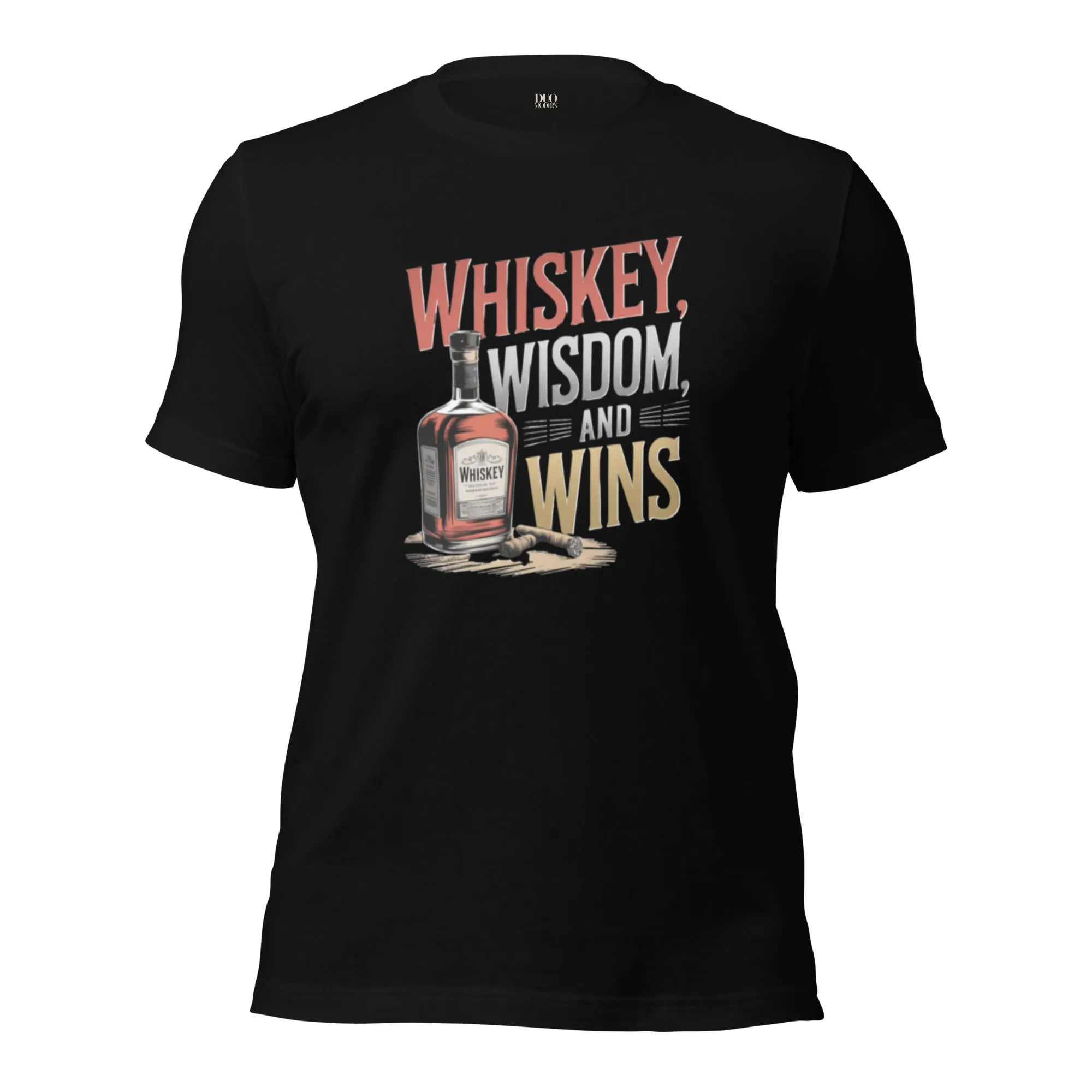 DUO MODERN "Whiskey, Wisdom, and Wins" Unisex T-shirt