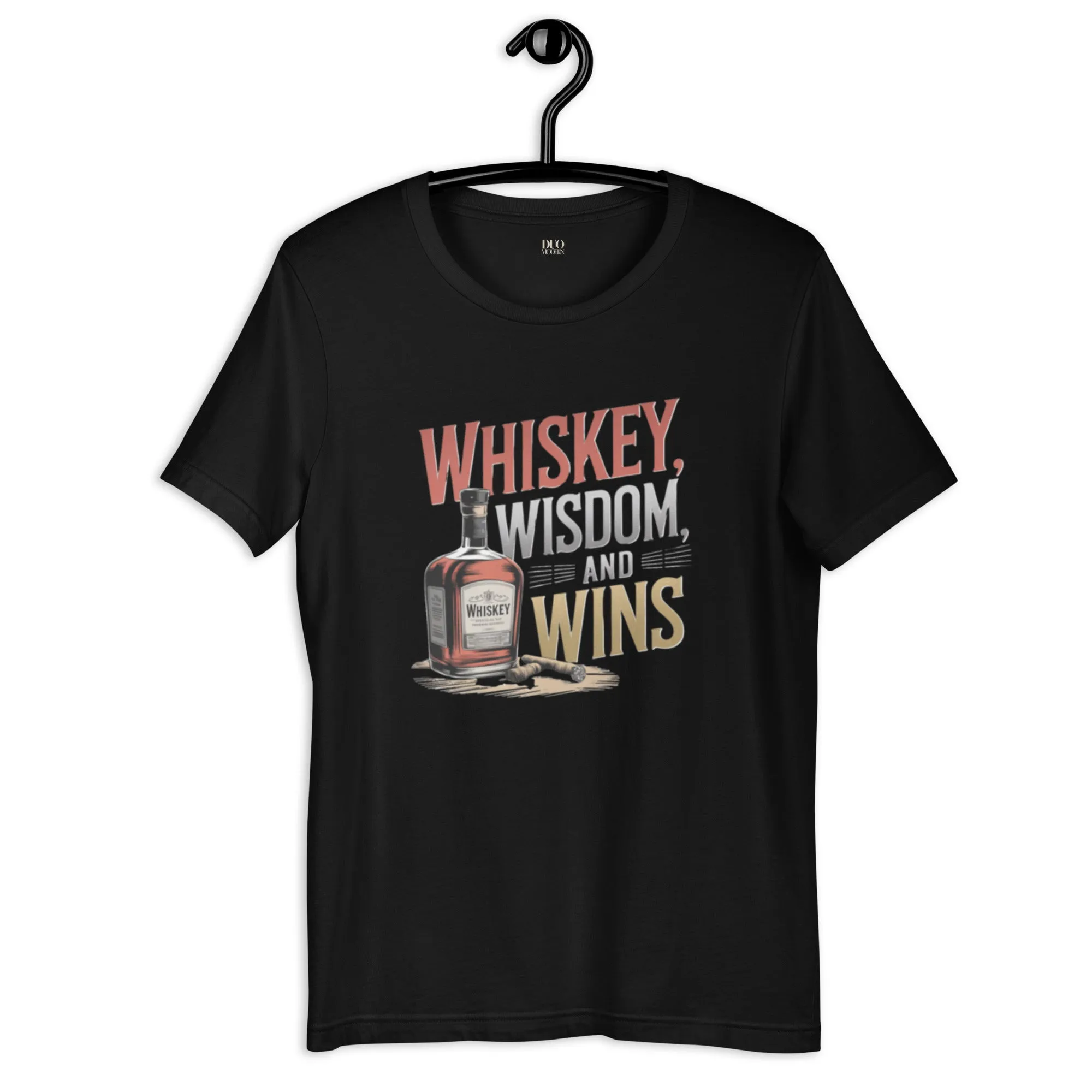 DUO MODERN "Whiskey, Wisdom, and Wins" Unisex T-shirt