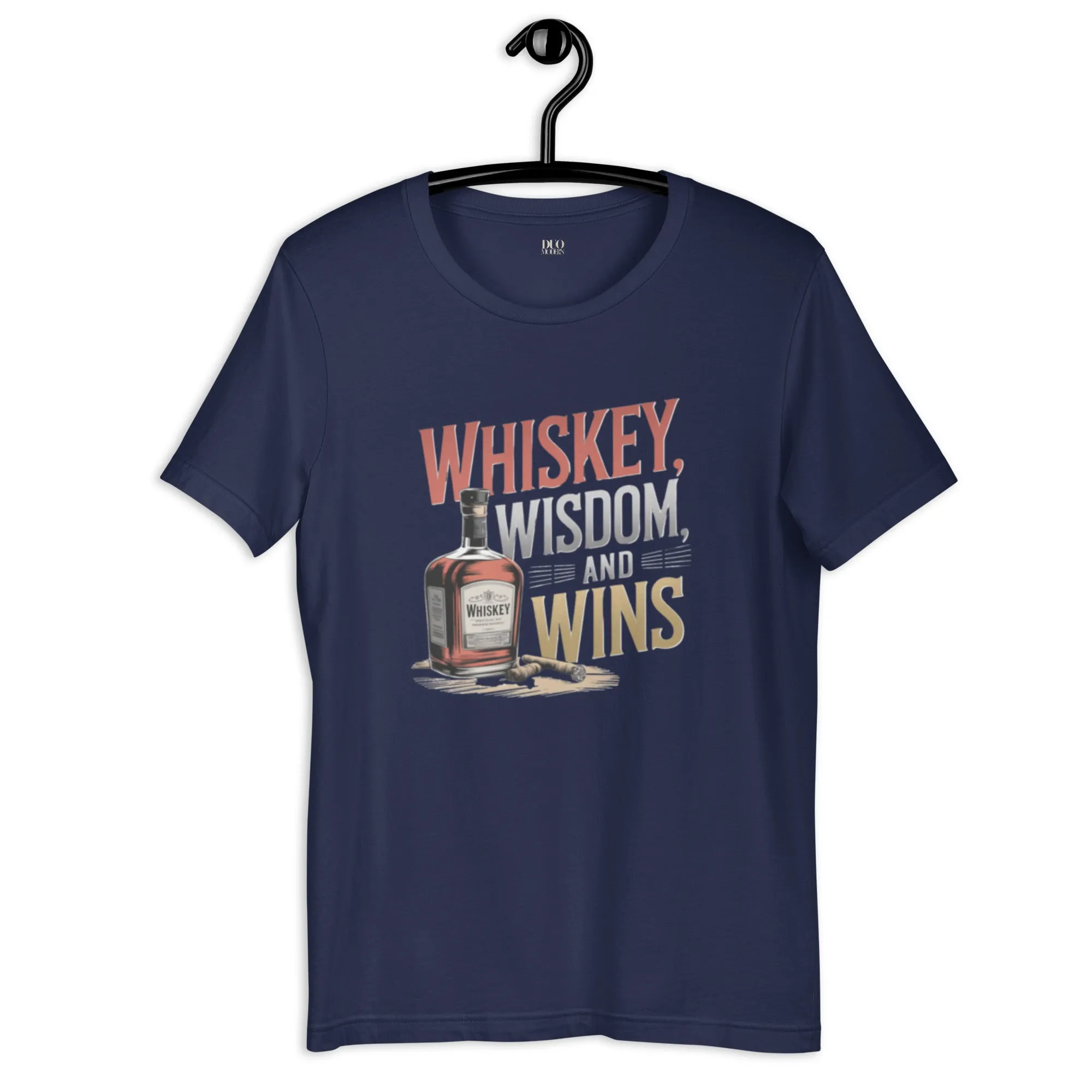 DUO MODERN "Whiskey, Wisdom, and Wins" Unisex T-shirt