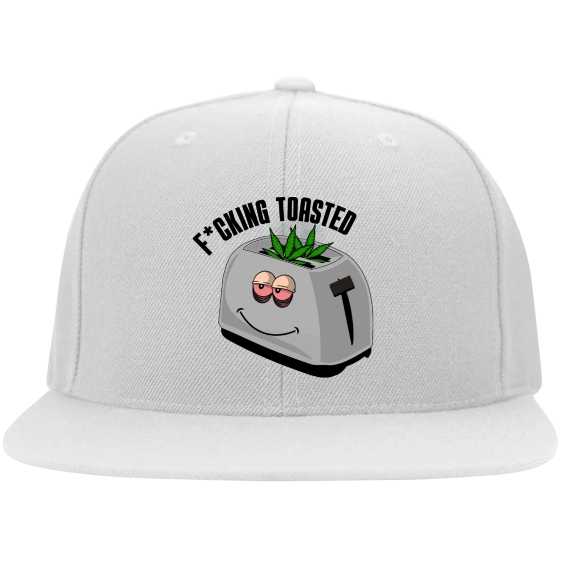 F*cking Toasted /White Flexfit Cap