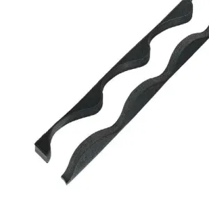 Fillers to Fit 41/1000 Cladco Tileform Profile Supaseal (25mm) Black with 6mm Base (Pack of 2)
