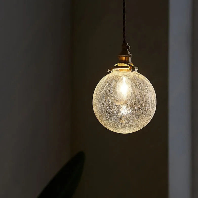 Modern Pendant Lamp Glass Gold Hanging Light