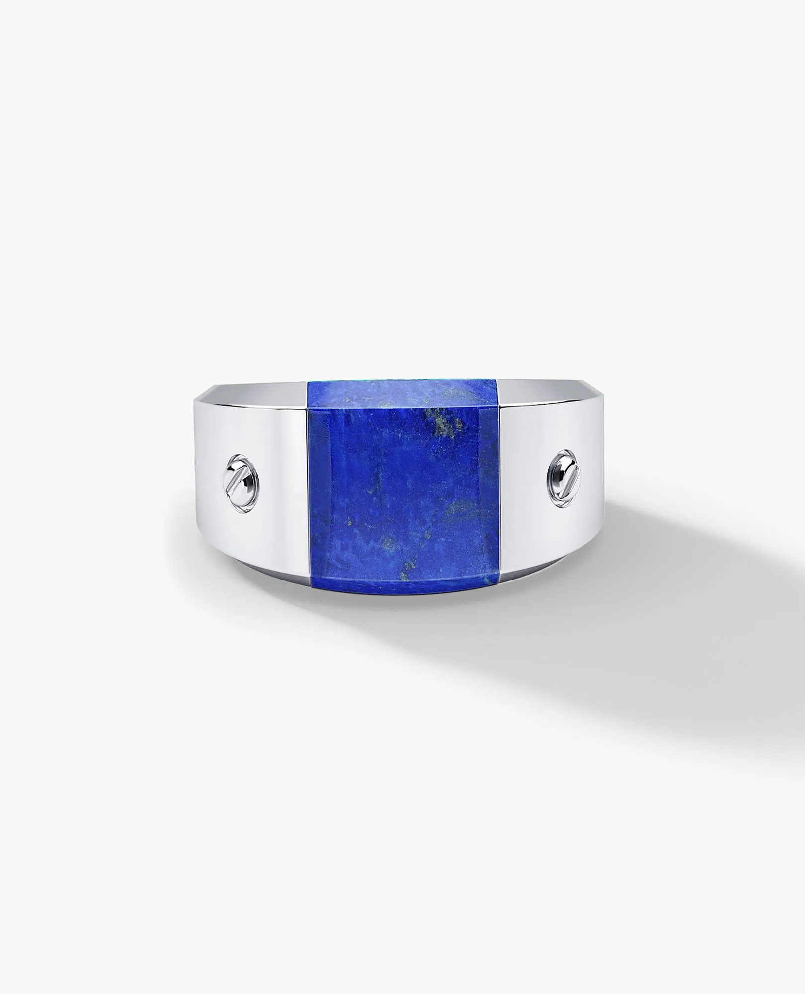 MONTANA Gold Signet Ring with Lapis