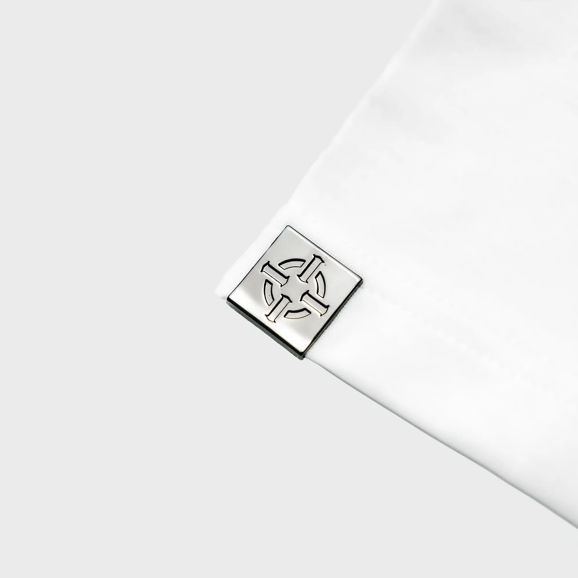 PROPER CURVED FITTED TEE WHITE
