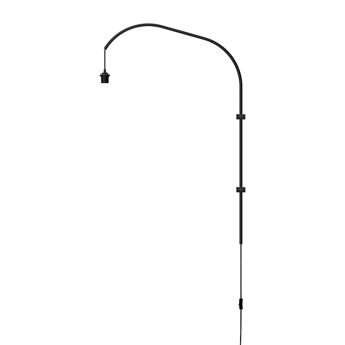 SILVIA Willow Black Wall Lamp
