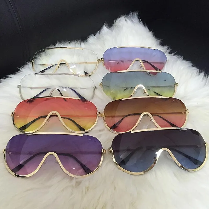 Trendy Shield Feminine Sunglasses