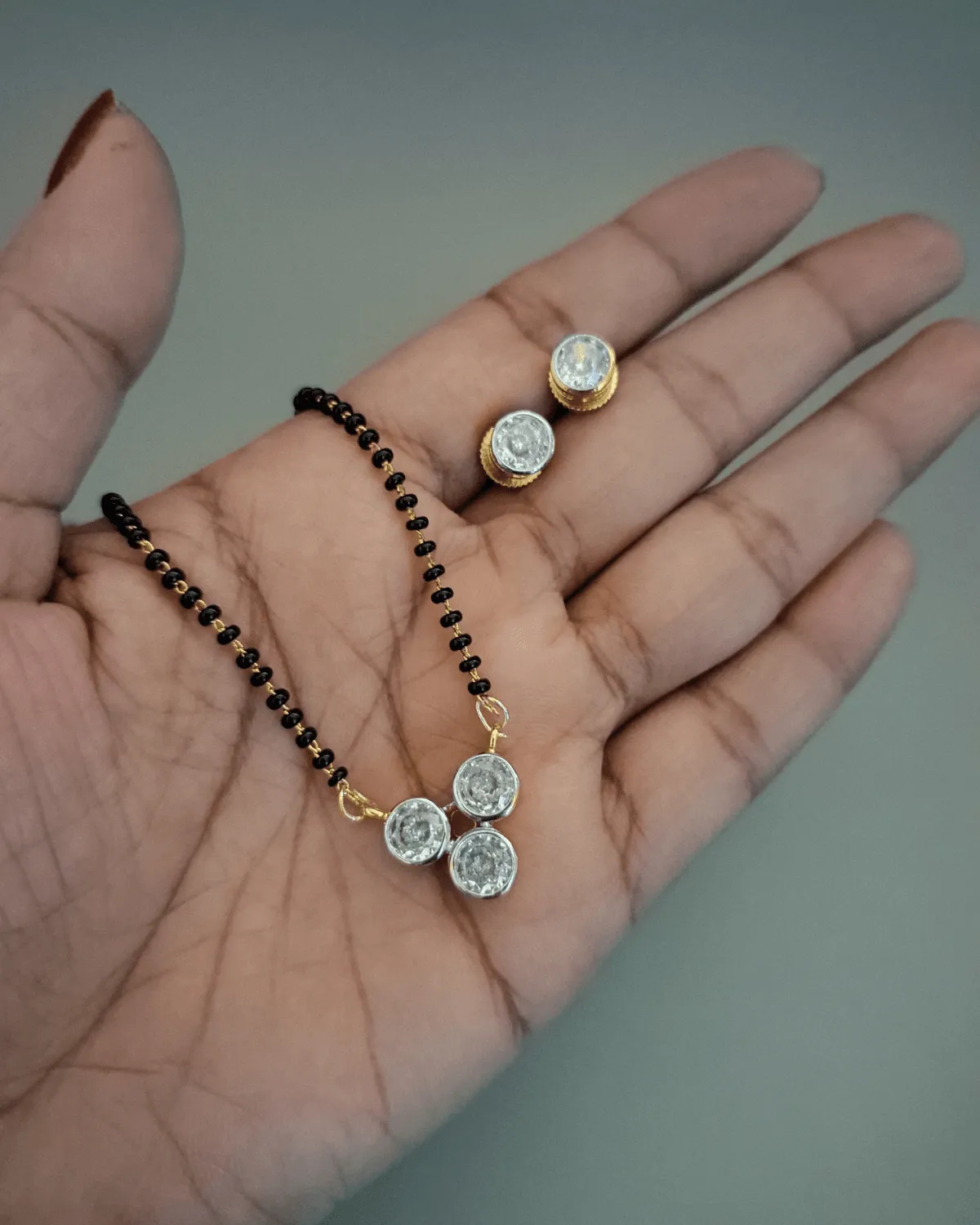 Zevarly Ishita Antique Gold Mangalsutra