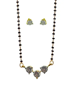 Zevarly Ojas Designer American Diamond Mangalsutra