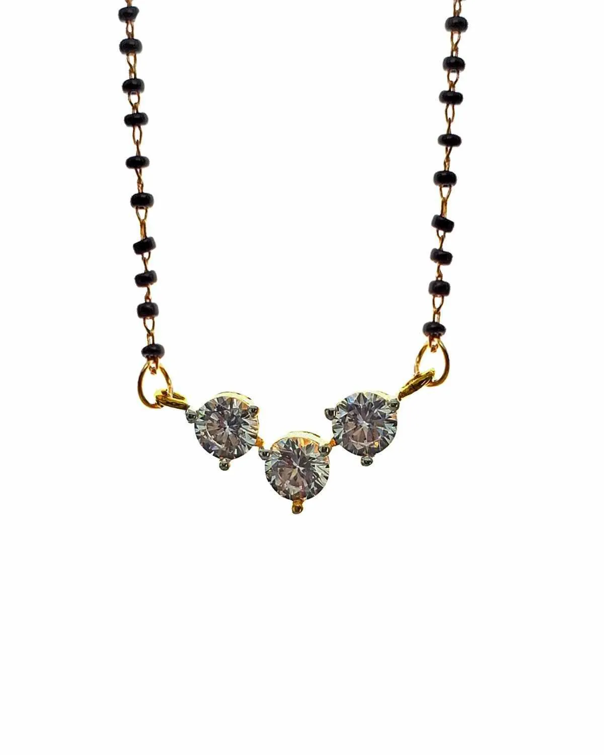 Zevarly Ojas Designer American Diamond Mangalsutra