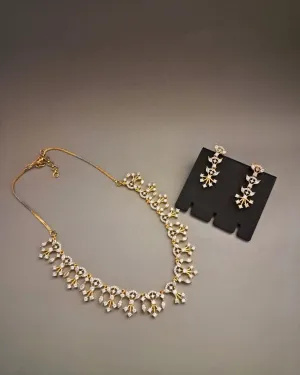 Zevarly Sulekha American Diamond Loose Necklace Set